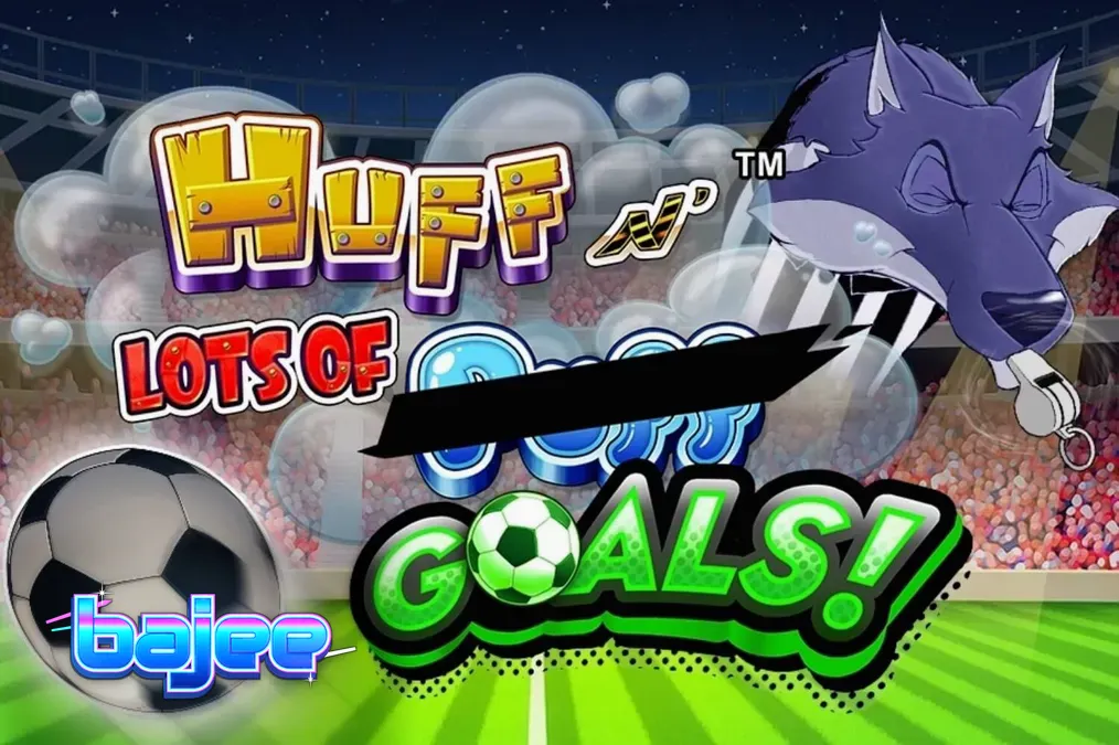 Huff N’ Lots of Goals স্লট গেমের ফুটবল স্টেডিয়াম থিমযুক্ত ইন্টারফেস